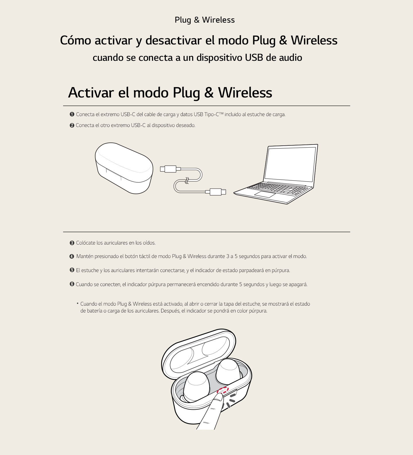 Plug & Wireless Cómo activar y desactivar el modo Plug & Wireless