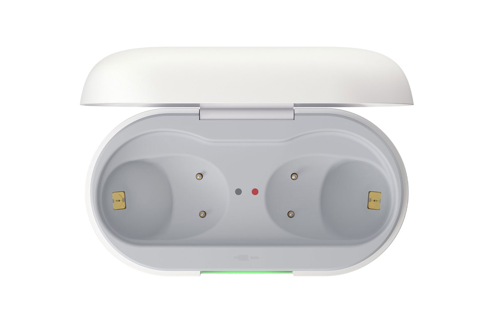 opened empty cradle top view