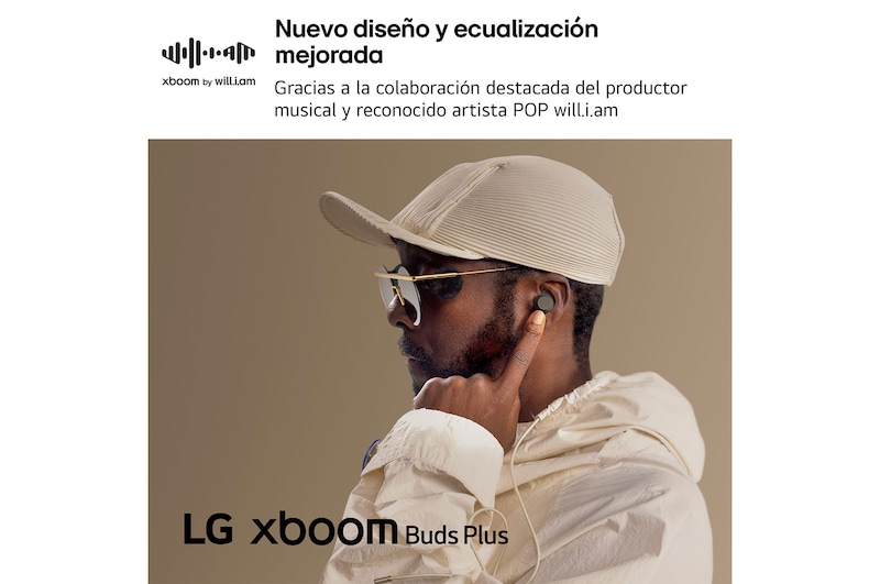 USP card: LG xboom Buds, reinspired by will.i.am