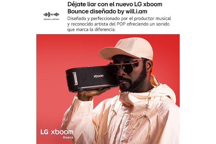 LG Outlet Altavoz Bluetooth xboom Bounce. Bajos potentes, resistencia militar y hasta 20 horas de batería, BOUNCE.OUTLET