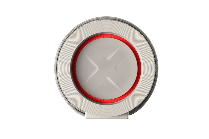 LG xboom Grab by will.i.am - Altavoz inalámbrico bluetooth con bajos potentes, resistencia militar y hasta 20 horas de batería, gris, GRAB.AEUTLWG