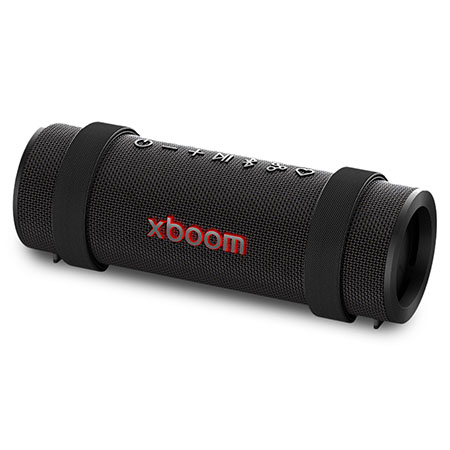 LG xboom Grab by will.i.am - Altavoz inalámbrico bluetooth con bajos potentes, resistencia militar y hasta 20 horas de batería - GRAB.AEUTLBK
