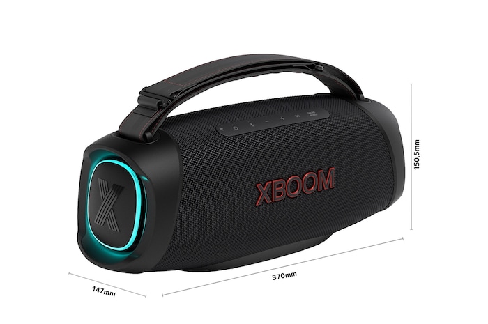 LG xboom XG8T - Altavoz inalámbrico, bluetooth, 60W, hasta 15h batería, resistencia militar, IP67, Negro, XG8T.DEUSLLC