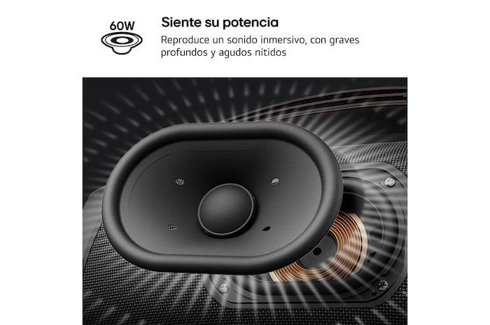 LG xboom XG8T - Altavoz inalámbrico, bluetooth, 60W, hasta 15h batería, resistencia militar, IP67, Negro, XG8T.DEUSLLC