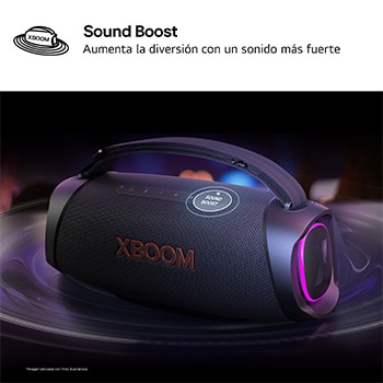 LG xboom XG8T - Altavoz inalámbrico, bluetooth, 60W, hasta 15h batería, resistencia militar, IP67, Negro, XG8T.DEUSLLC