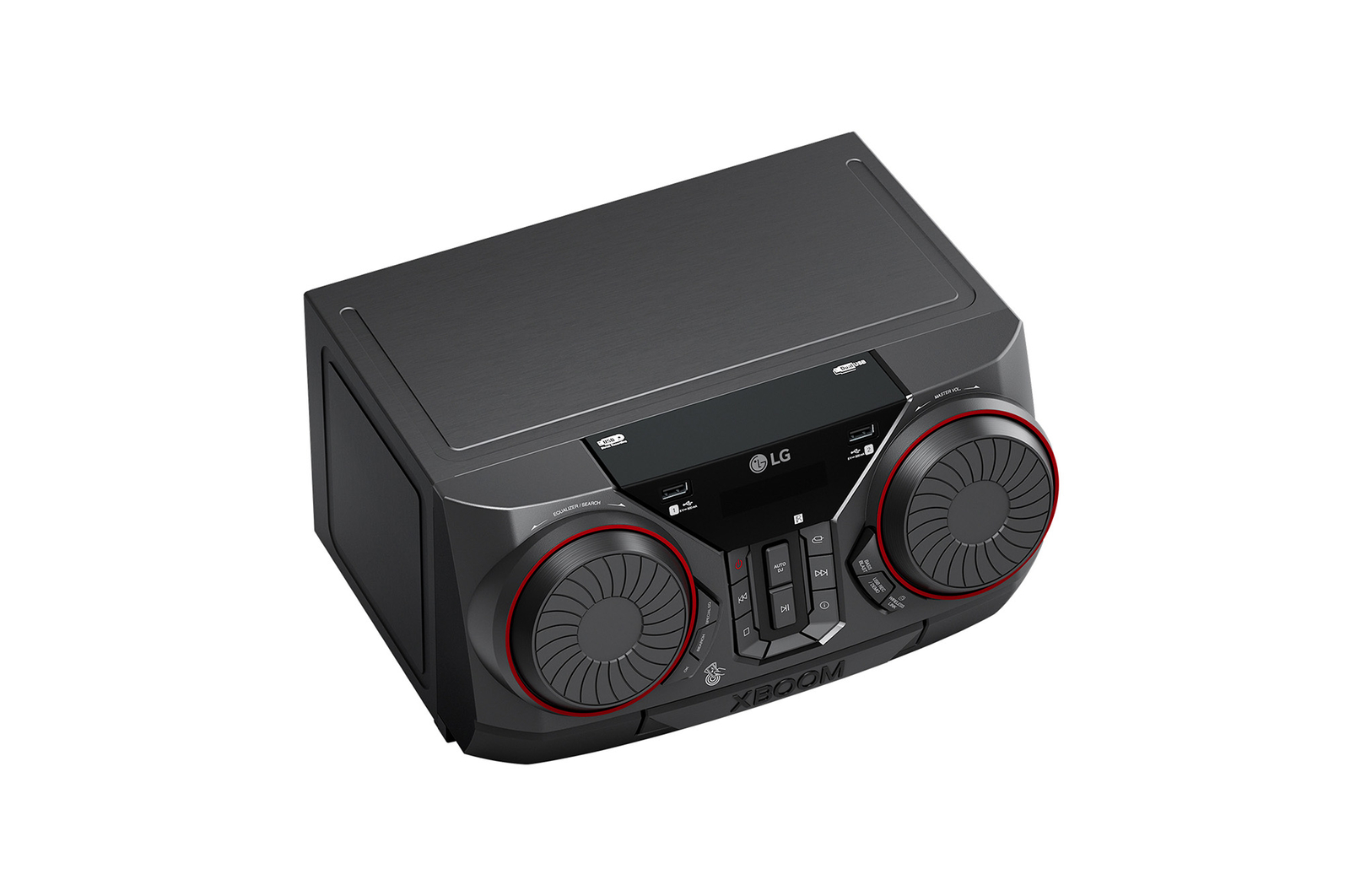diagonal top view of multimedia receiver