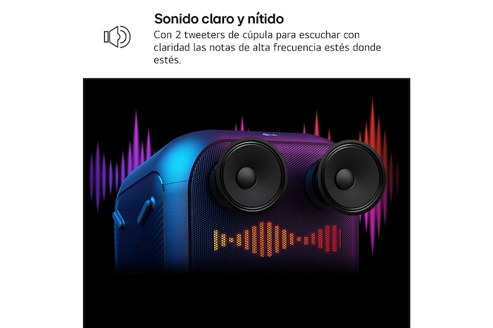 LG xboom La Bestia DXL7T - Altavoz gran potencia, 250W, karaoke, luces y pantalla LED, efectos de DJ, Bluetooth, hasta 20h batería, Asa Telescópica y Ruedas, Resistencia IPX4 ,Negro, DXL7T.DESB