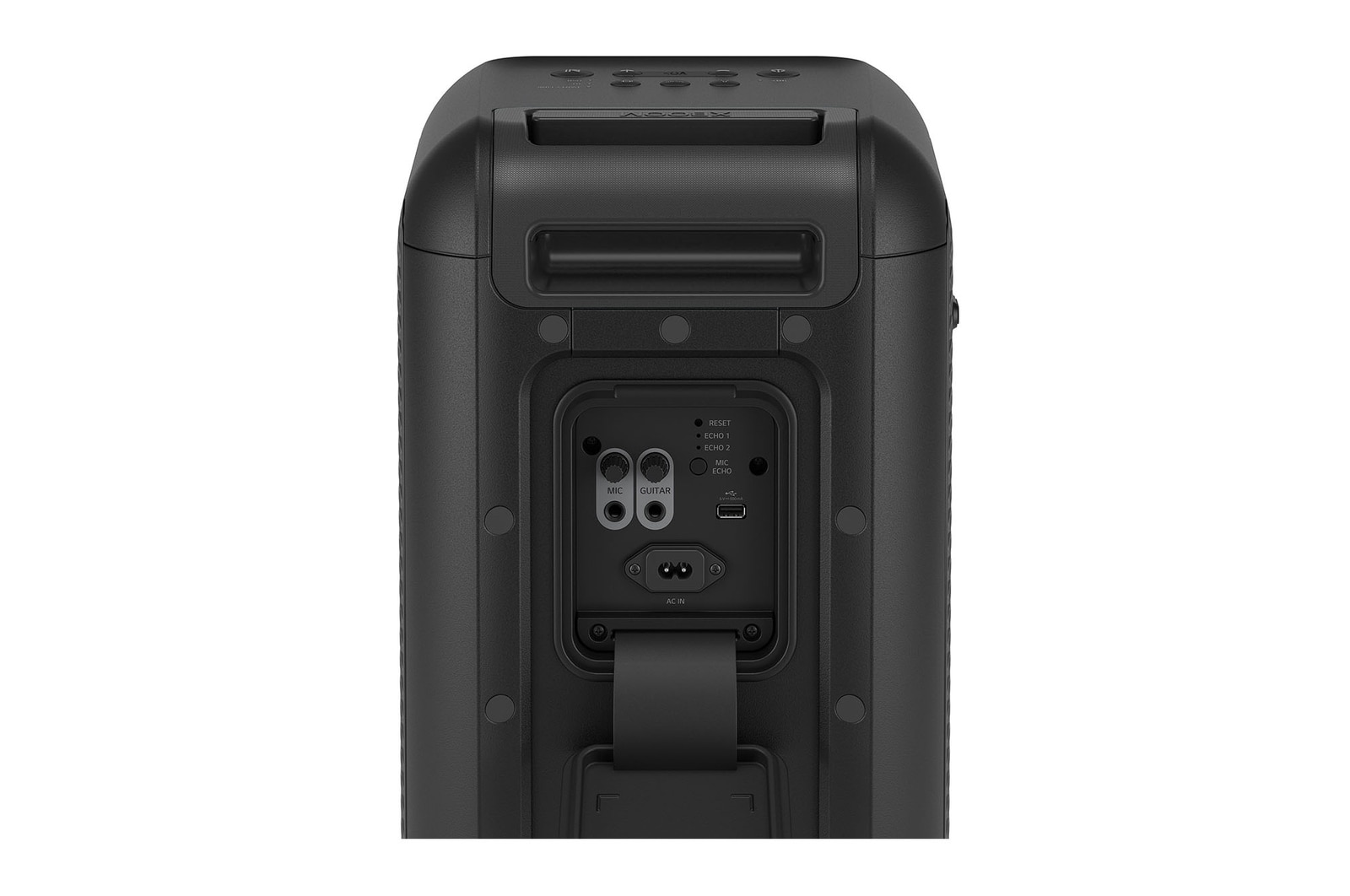 LG xboom La Bestia DXL7T - Altavoz gran potencia, 250W, karaoke, luces y pantalla LED, efectos de DJ, Bluetooth, hasta 20h batería, Asa Telescópica y Ruedas, Resistencia IPX4 ,Negro, DXL7T.DESB