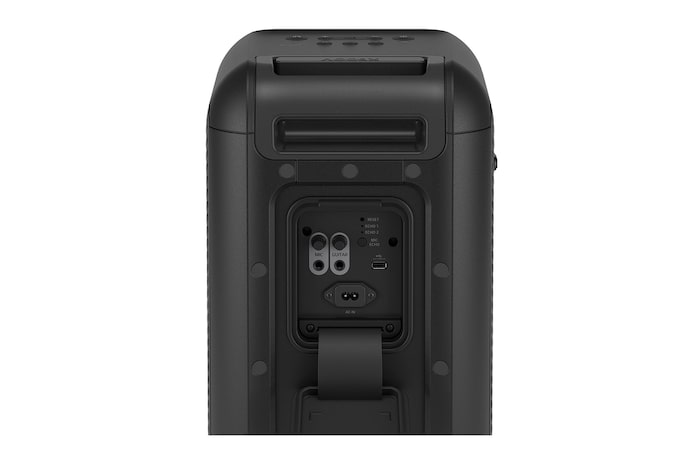 LG xboom La Bestia DXL7T - Altavoz gran potencia, 250W, karaoke, luces y pantalla LED, efectos de DJ, Bluetooth, hasta 20h batería, Asa Telescópica y Ruedas, Resistencia IPX4 ,Negro, DXL7T.DESB