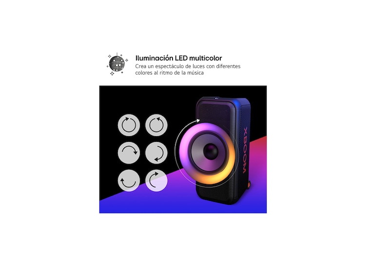 LG xboom La Bestia DXL7T - Altavoz gran potencia, 250W, karaoke, luces y pantalla LED, efectos de DJ, Bluetooth, hasta 20h batería, Asa Telescópica y Ruedas, Resistencia IPX4 ,Negro, DXL7T.DESB