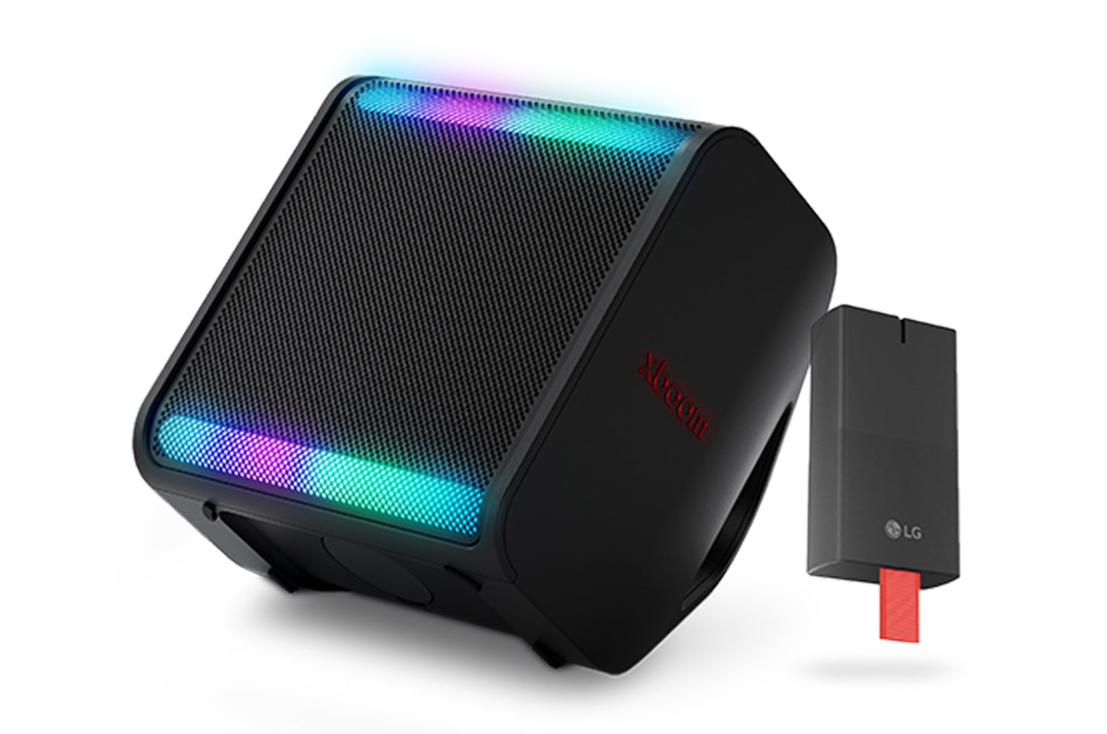 Vista frontal de Pack Xboom Stage301 altavoz con 120W + Batería recargable BP34A STAGE301.SET