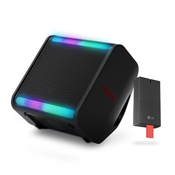 Vista frontal de Pack Xboom Stage301 altavoz con 120W + Batería recargable BP34A STAGE301.SET