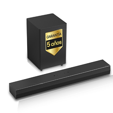 Barra de Sonido para TV - LG DS30A, Bluetooth, 140W, 2.1. Canales con subwoofer, Dolby Atmos, IA Ready, Negro - DS30A