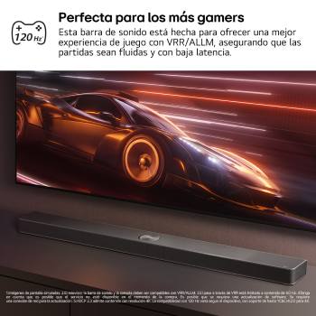 LG Barra de Sonido - LG S95AR, Bluetooth, 810W, 9.1.5 Canales con subwoofer, altavoces traseros para cine en casa, Dolby Atmos, IA Ready, S95AR