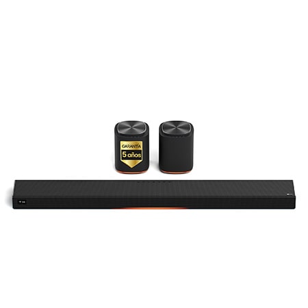 LG Sound Suite - Pack Inmersive Suite 5, con barra de sonido H7 y 2 altavoces WiFi M5 - H7M5