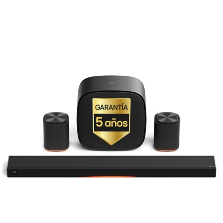 LG Sound Suite - Pack Inmersive Suite 5 Pro, con barra de sonido H7, 2 altavoces WiFi M5 y subwoofer W7 - H7PRO5 | LG ES