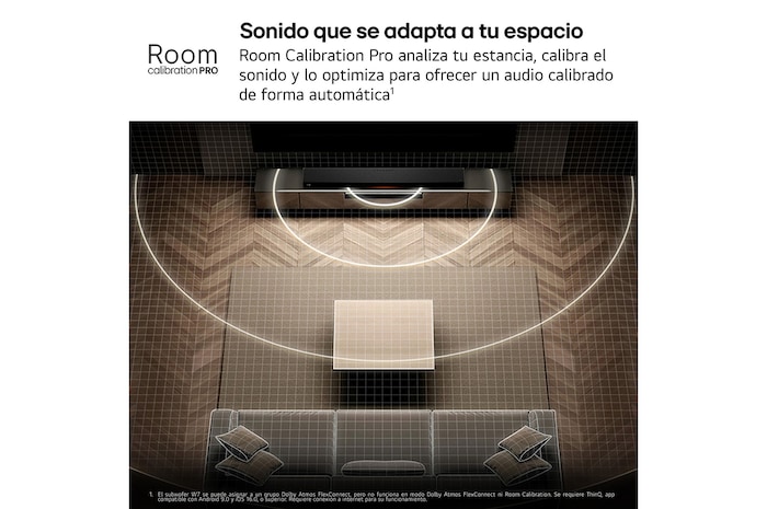 LG Sound Suite - Pack Inmersive Suite 7 Pro, con barra de sonido H7, 2 altavoces WiFi M7 y subwoofer W7, H7.M7W7002