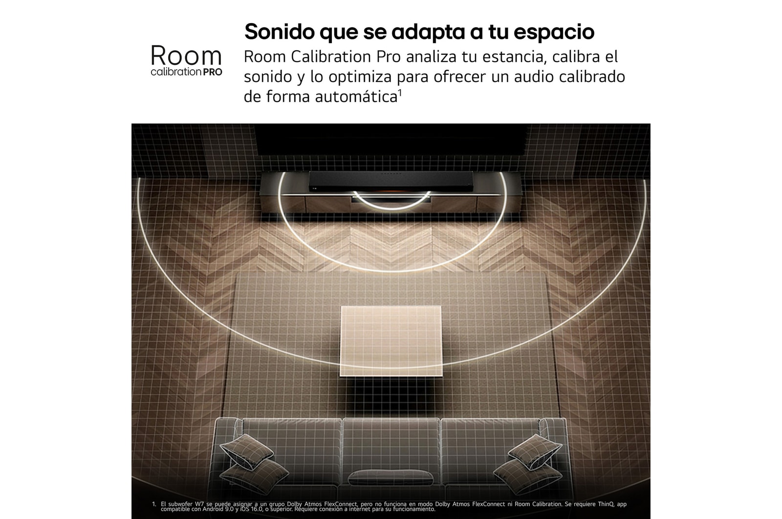 LG Sound Suite - Pack Inmersive Suite 7 Pro, con barra de sonido H7, 2 altavoces WiFi M7 y subwoofer W7, H7.M7W7002