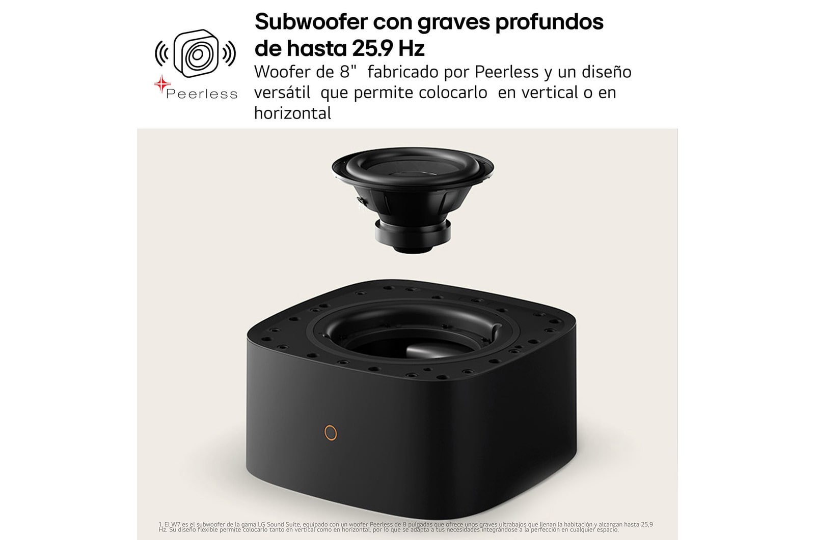 LG Sound Suite - Pack Inmersive Suite 7 Pro, con barra de sonido H7, 2 altavoces WiFi M7 y subwoofer W7, H7.M7W7002