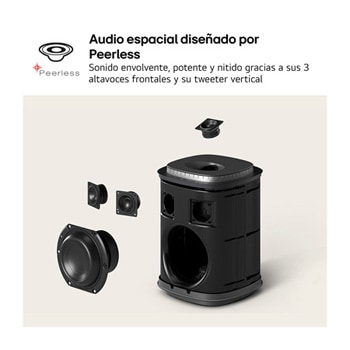 LG Sound Suite - Pack Inmersive Suite 7 Pro, con barra de sonido H7, 2 altavoces WiFi M7 y subwoofer W7, H7.M7W7002
