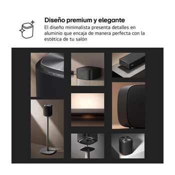 LG Sound Suite - Pack Inmersive Suite 7 Pro, con barra de sonido H7, 2 altavoces WiFi M7 y subwoofer W7, H7.M7W7002