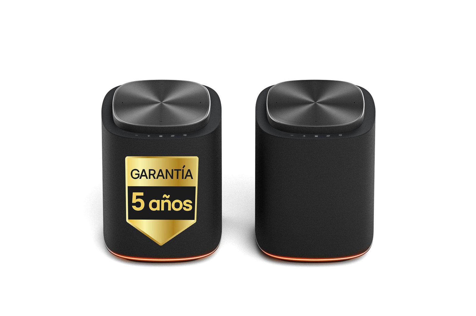 Vista frontal de LG Sound Suite - Pack Stereo Suite 5, con 2 altavoces WiFi M5 M5002