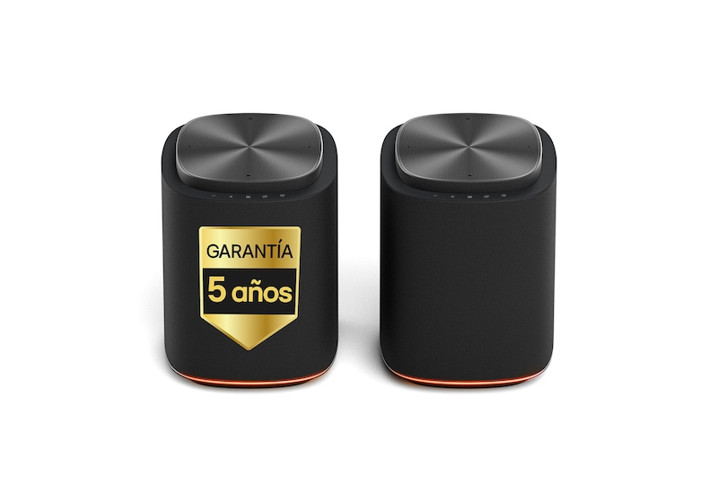 Vista frontal de LG Sound Suite - Pack Stereo Suite 7, con 2 altavoces WiFi M7 M7002