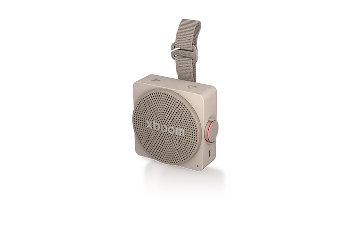 LG xboom Mini - Altavoz inalámbrico, bluetooth, 5W, hasta 10h batería, resistencia IP67, Gris