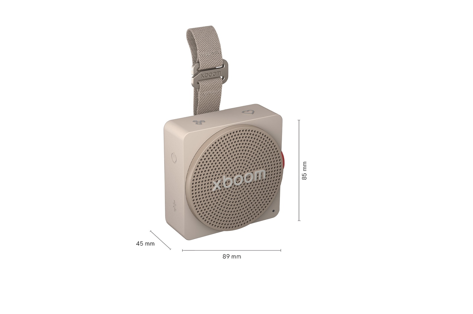 LG xboom Mini - Altavoz inalámbrico, bluetooth, 5W, hasta 10h batería, resistencia IP67, Gris