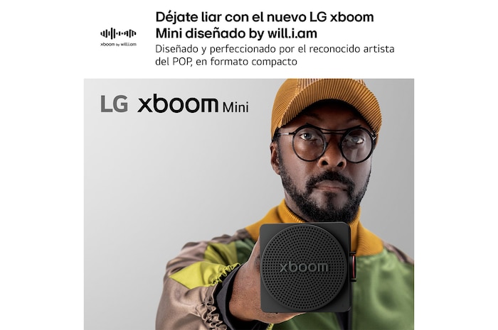 LG xboom Mini - Altavoz inalámbrico, bluetooth, 5W, hasta 10h batería, resistencia IP67, Gris