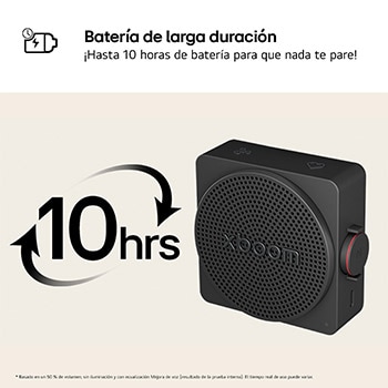 LG xboom Mini - Altavoz inalámbrico, bluetooth, 5W, hasta 10h batería, resistencia IP67, Gris