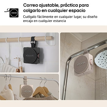 LG xboom Mini - Altavoz inalámbrico, bluetooth, 5W, hasta 10h batería, resistencia IP67, Gris