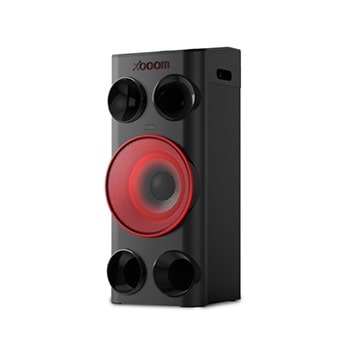 Vista frontal de LG xboom La Bestia Power 7000 | Altavoz gran potencia para fiestas, 340W, AI karaoke, luces LED, efectos de DJ, Bluetooth, Negro POWER7000