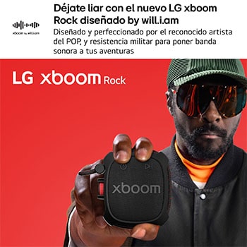 LG xboom Rock by will.i.am | Bluetooth speaker with extreme durability for outdoors