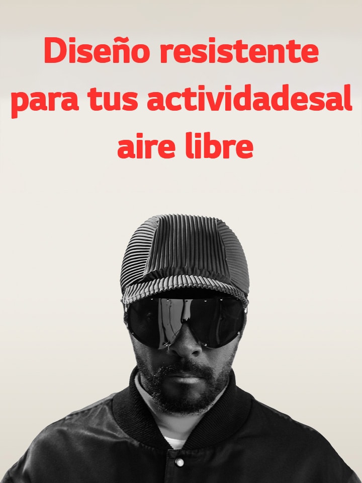Gráficos de titulares de música y noticias seleccionadas por IA con will.i.am, enfatizando emisoras personalizadas impulsadas por IA generativa.