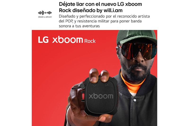 LG xboom Rock by will.i.am | Bluetooth speaker with extreme durability for outdoors