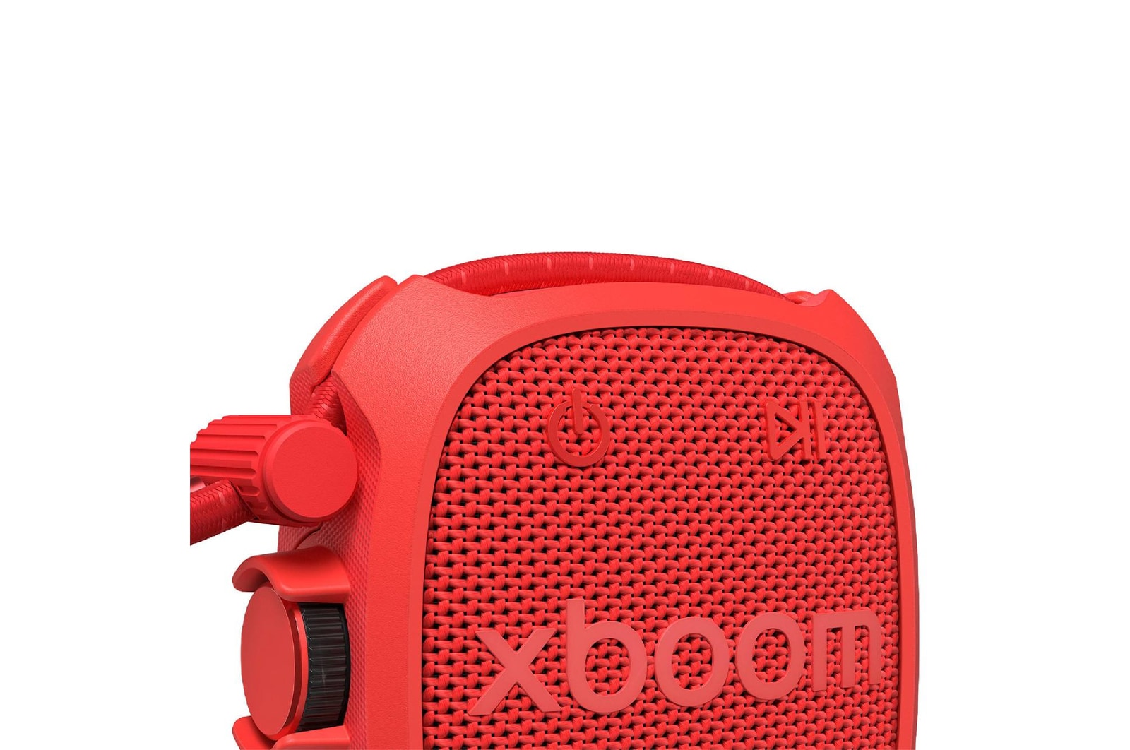 LG xboom Rock - Altavoz inalámbrico, bluetooth, 6W, hasta 10h batería, resistencia militar, IP67, Rojo, ROCK.CEUTLRE