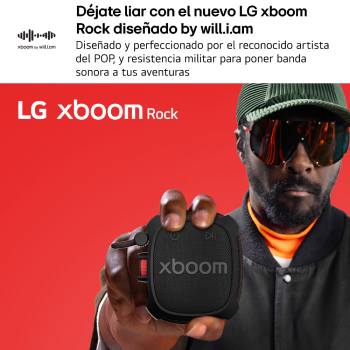 LG xboom Rock by will.i.am | Bluetooth speaker with extreme durability for outdoors