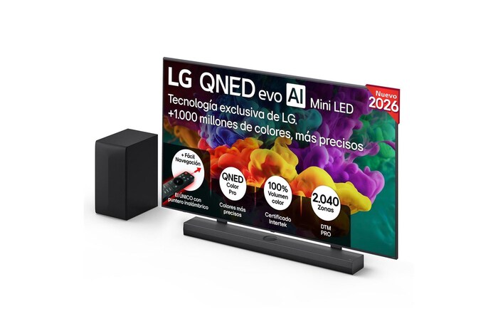 Smart TV LG QNED evo MiniLED AI QNED85 86 pulgadas 4K 2026
