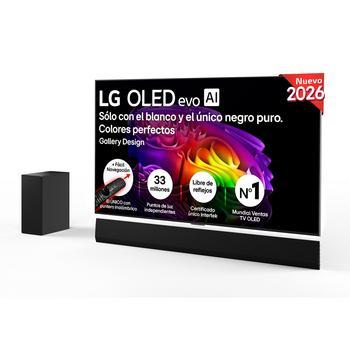 Vista frontal de Pack Smart TV LG OLED evo AI G6 65 pulgadas 4K 2026 + Barra de Sonido SG10TY OLED65G64LW.SET