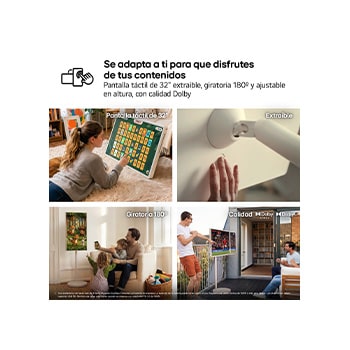 Smart TV LG LED Lifestyle Stanbyme LX6B6 32 pulgadas 4K | 2026