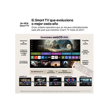 Smart TV LG LED Lifestyle Stanbyme LX6B6 32 pulgadas 4K | 2026
