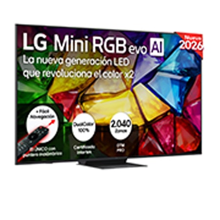 TV RGB Mini LED 65" - LG 65MRGB87B6B, UHD 4K, Procesador Inteligente α8 AI Processor 4K Gen3, Smart TV, DVB-T2 (H.265), Negro