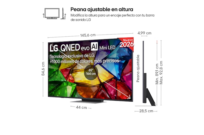 Smart TV LG Mini RGB AI MRGB88 65 pulgadas 4K 2026