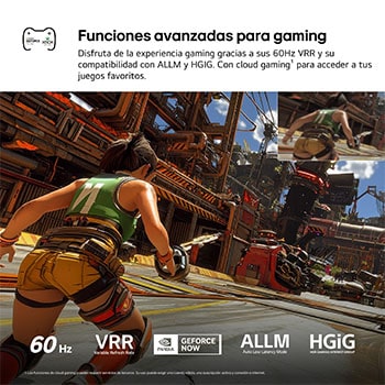 LG NANO 4K UHD AI NU80 with a Slim Design is wall-mounted in a bright, open living space, featuring a sleek profile that blends seamlessly into the interior while displaying vibrant, multicolored abstract shapes across the screen.