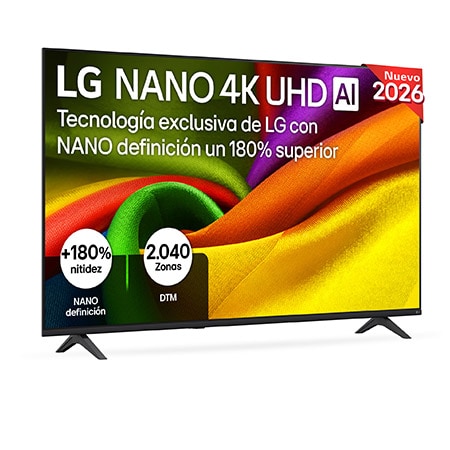 Smart TV LG NANO 4K UHD AI NU8E 65 pulgadas 4K 2026 - 65NU8E0B3LA