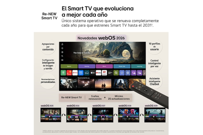 LG NANO 4K UHD AI NU80 Sports Forecast by AI Concierge displays a live soccer match with an on-screen AI panel presenting predictions, game insights, and league data, suggesting how AI analyzes gameplay to forecast match outcomes. 
