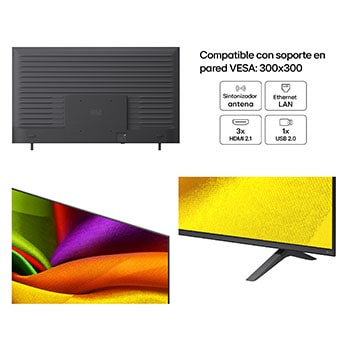LG NANO 4K UHD AI NU85 with Nano Detail Enhancer shows a feather image, powered by the alpha AI Processor that detects fine textures to enhance contrast and depth and deliver a clearer, more three-dimensional 4K picture.