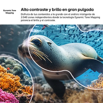 LG NANO 4K UHD AI NU80’s alpha 7 AI Processor 4K Gen9 glows at the center of a yellow circuit board, highlighting smarter, more powerful AI processing that enhances 4K image clarity with improved contrast and depth.