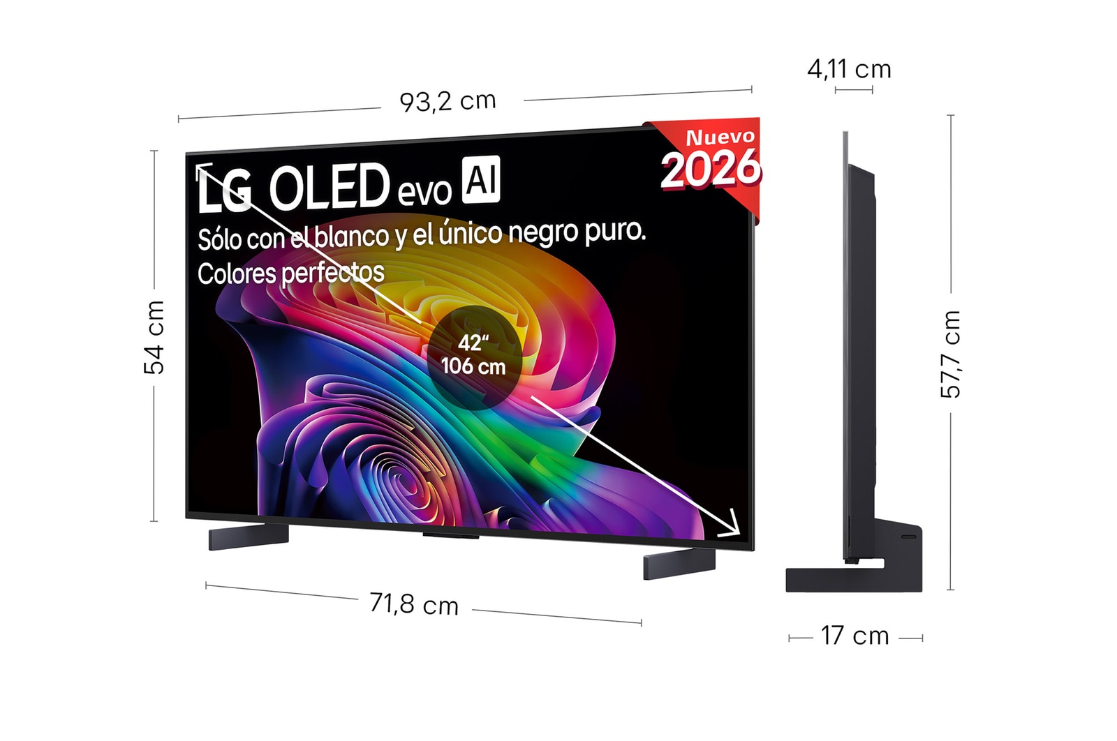 Smart TV LG OLED evo AI C6 42 pulgadas 4K 2026  